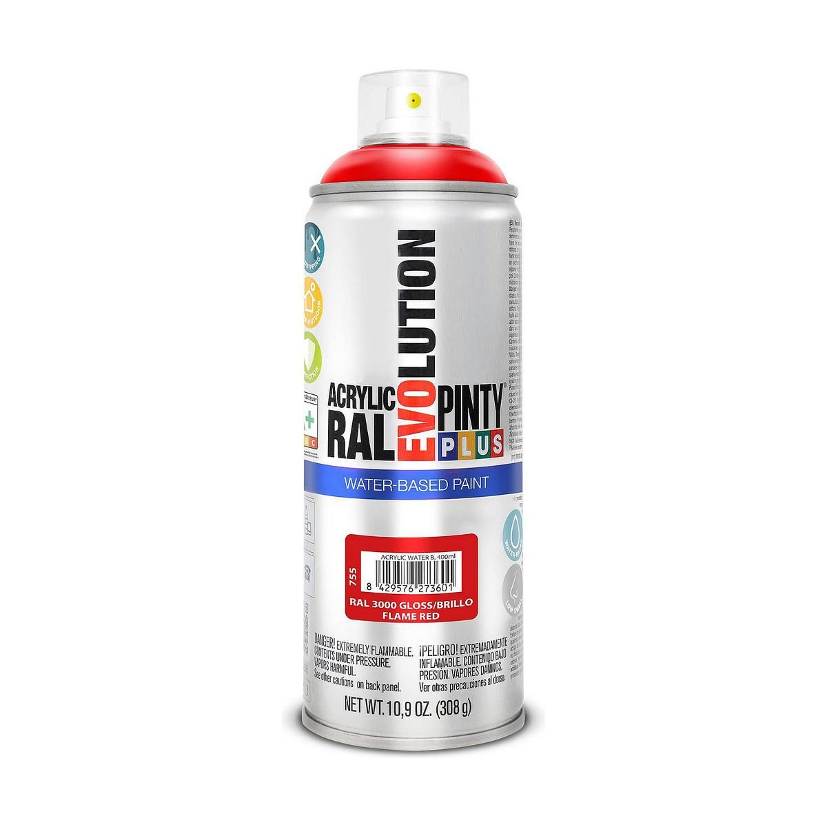 Spraymaling Pintyplus Evolution RAL 3000 Vandbaseret Flame Red 400 ml