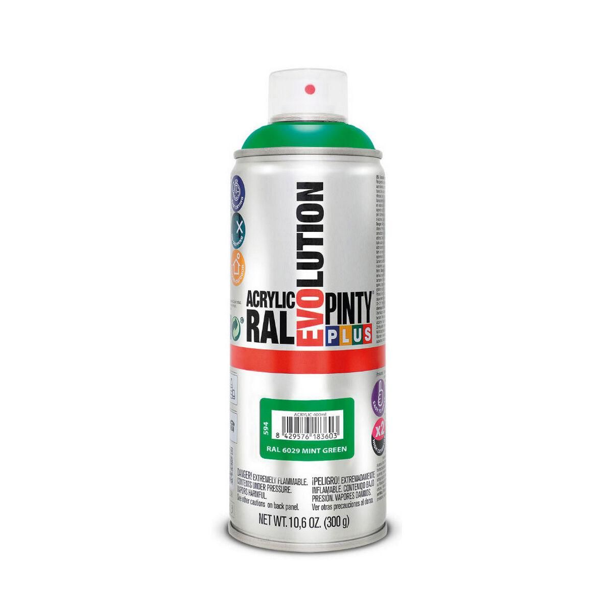 Spraymaling Pintyplus Evolution RAL 6029 400 ml Mint Green