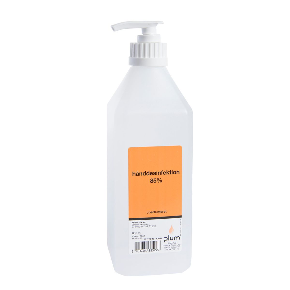 Sprit 85% flydende - 600 ml, pumpeflaske