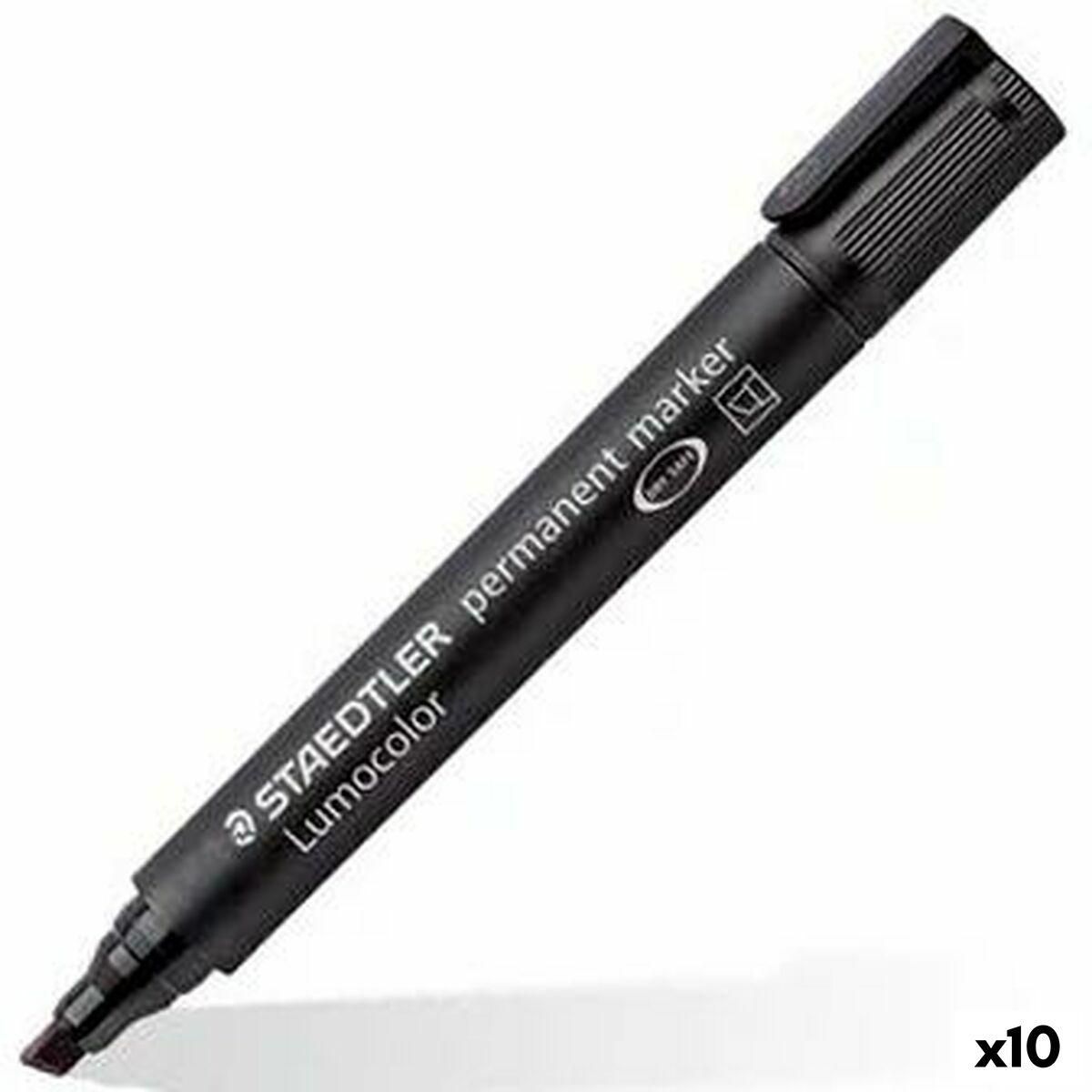 Sprittusch Staedtler Lumocolor 350 Sort (10 enheder)