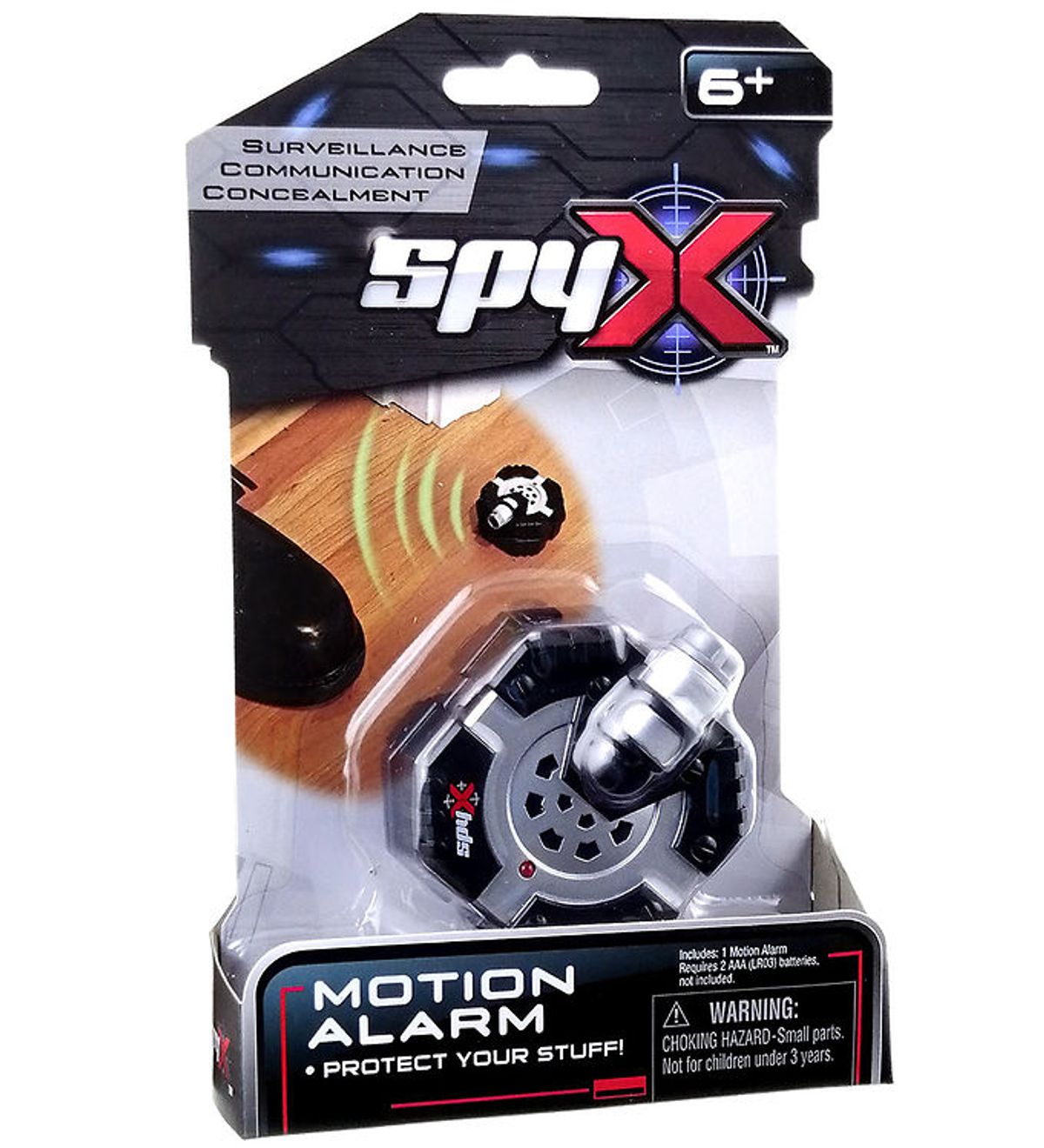 SpyX - Motion Alarm - Sort/Sølv