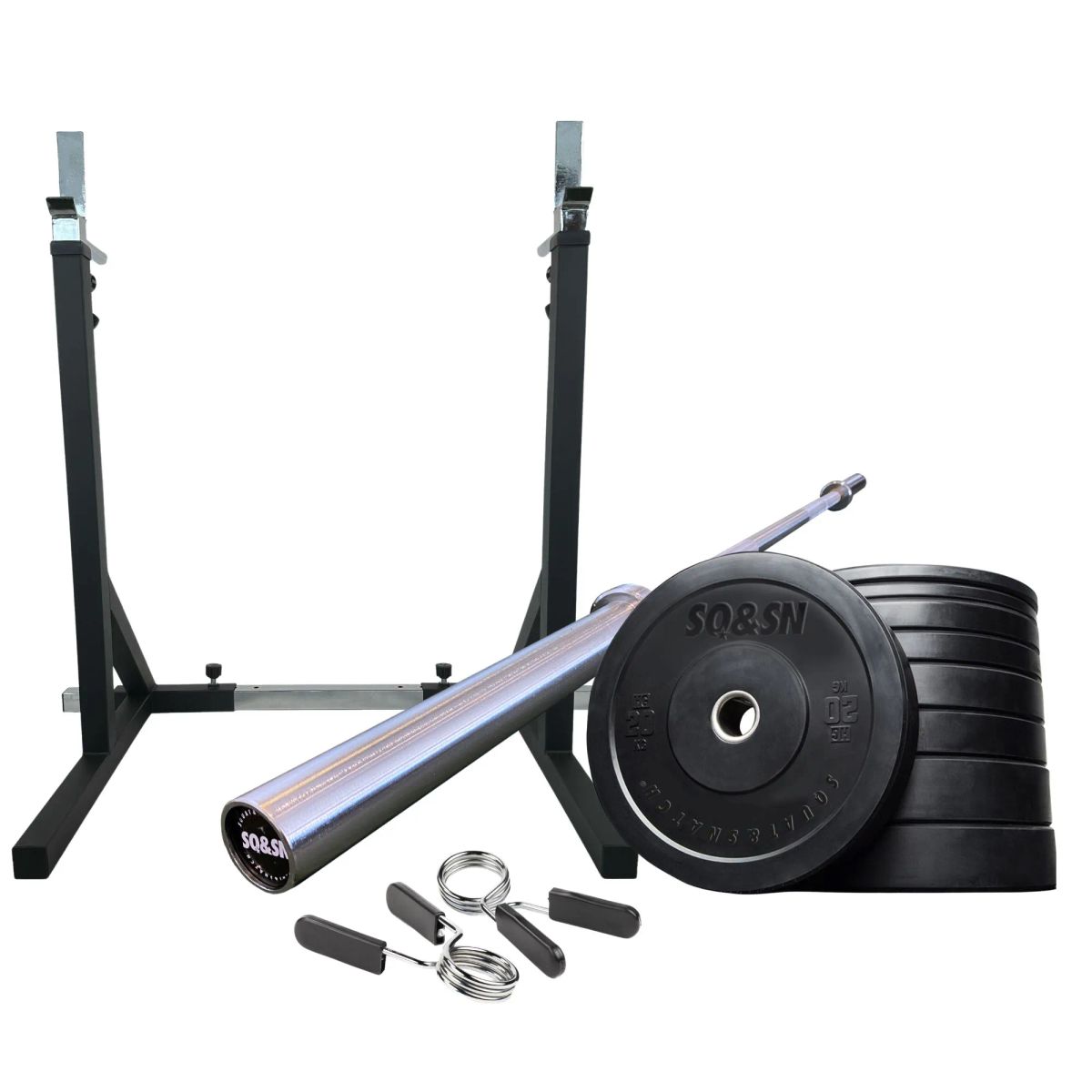 SQ&SN Styrkesæt 150 kg m. Squat rack