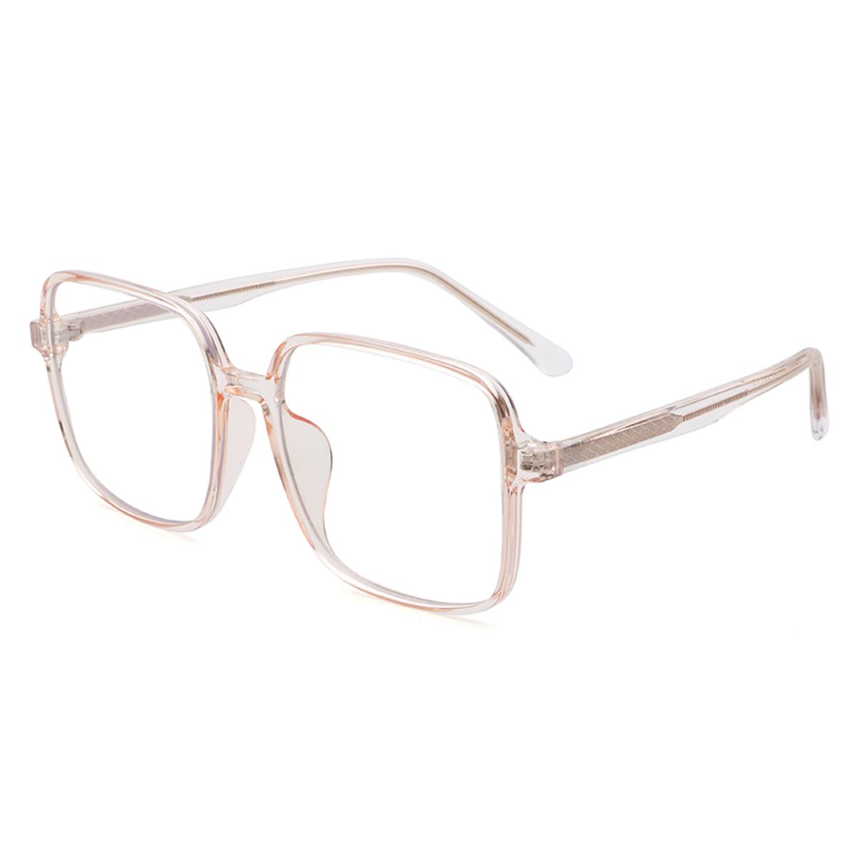 Square Blue Light Brille - Lyserød Transparent - Preloved (som ny)