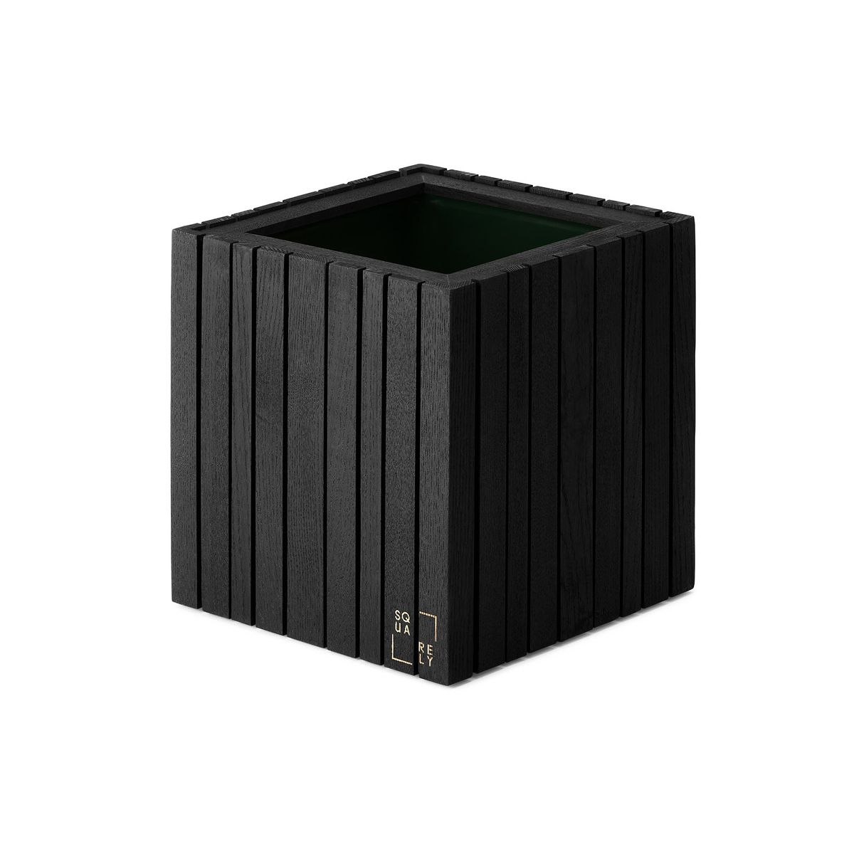 Squarely Copenhagen - GrowON plantekasse 22x22 cm, 4 farver - Sort Ask