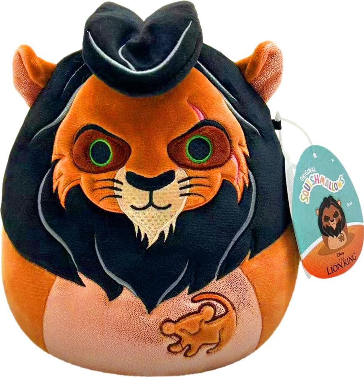 Squishmallows Bamse - Scar - Disney - Løvernes Konge - 20 Cm