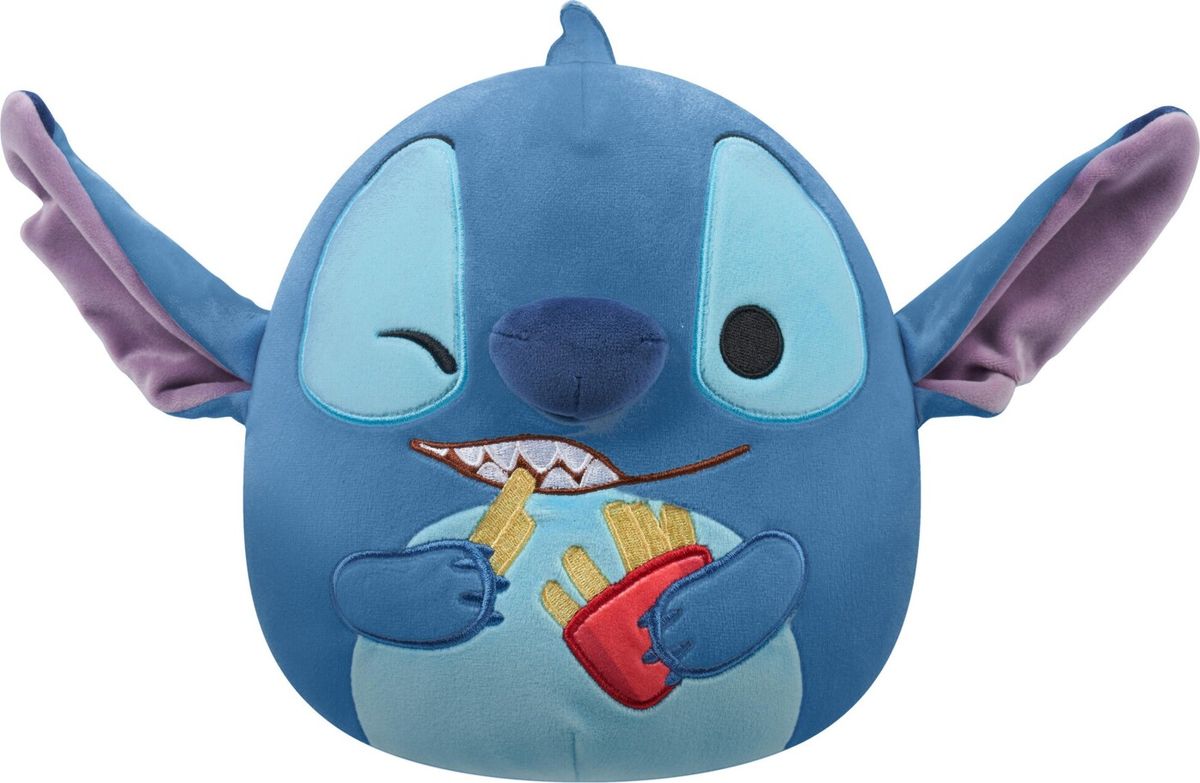 Squishmallows Bamse - Stitch Med Pomfritter - Disney - 20 Cm