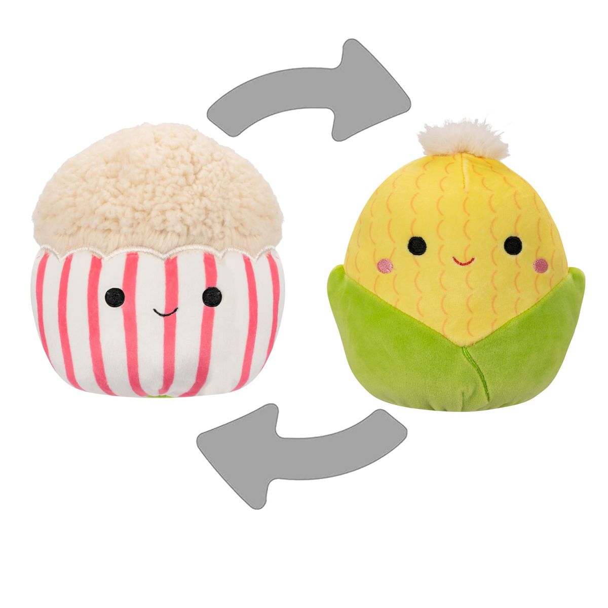 Squishmallows - Flip A Mallow Conrad the Corn/Arnel the Popcorn 13 cm