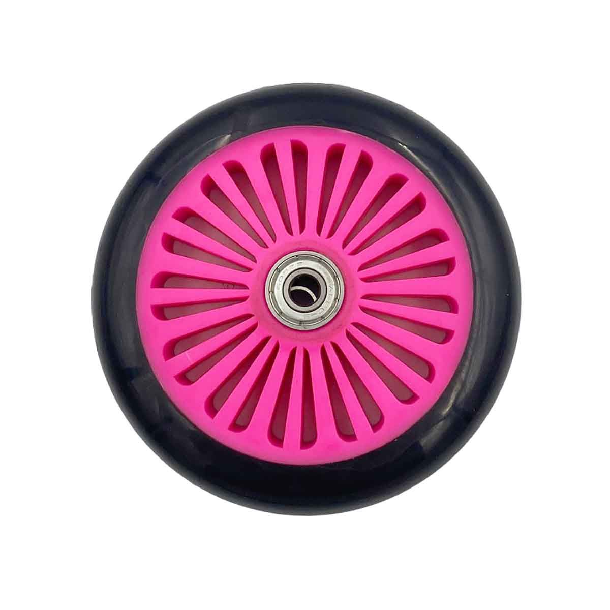 SR 120mm Nylon Core Hjul Pink/Sort - 1stk