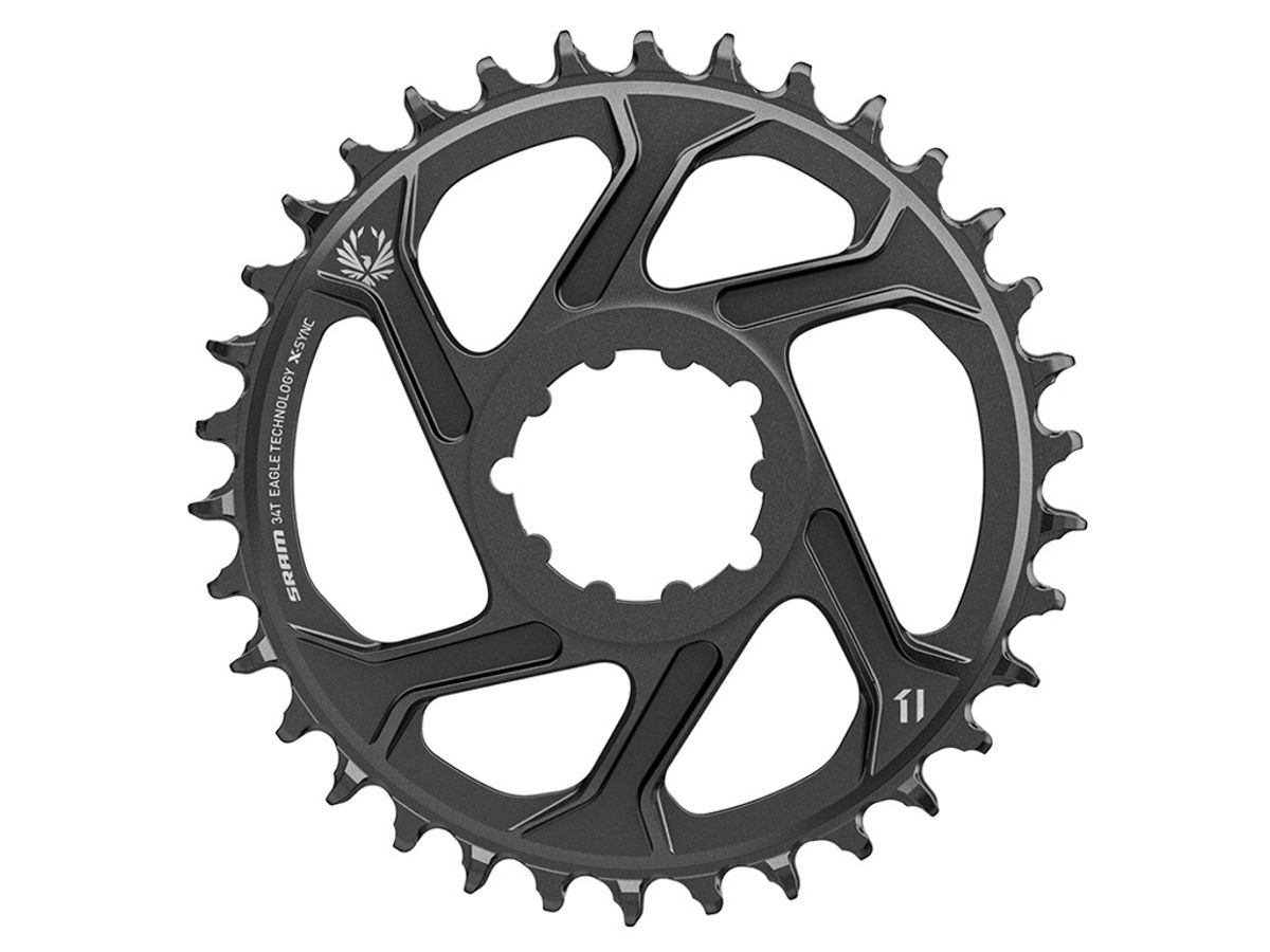 Sram Eagle - Klinge 34 tands rund - 1 x 12 gear - Direct Mount - 3 mm offset - Sort