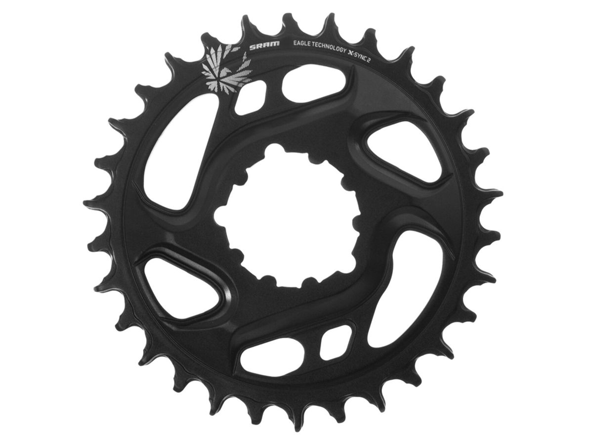 Sram Eagle - Klinge 34 tands rund - 1 x 12 gear - Direct Mount - 6 mm offset - Sort