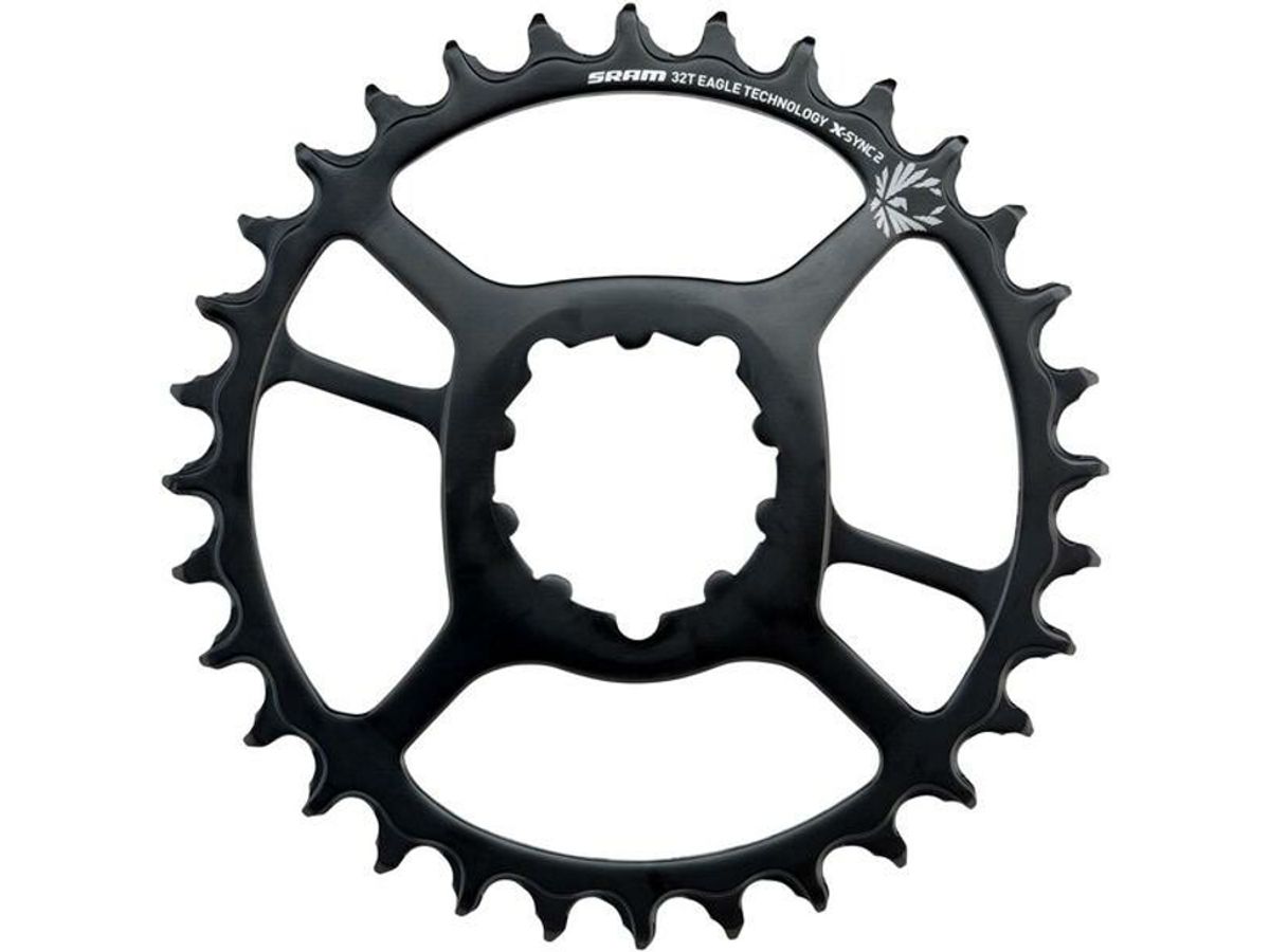 Sram Eagle - Klinge 34 tands rund - 1 x 12 gear - Direct Mount - 6 mm offset - Sort