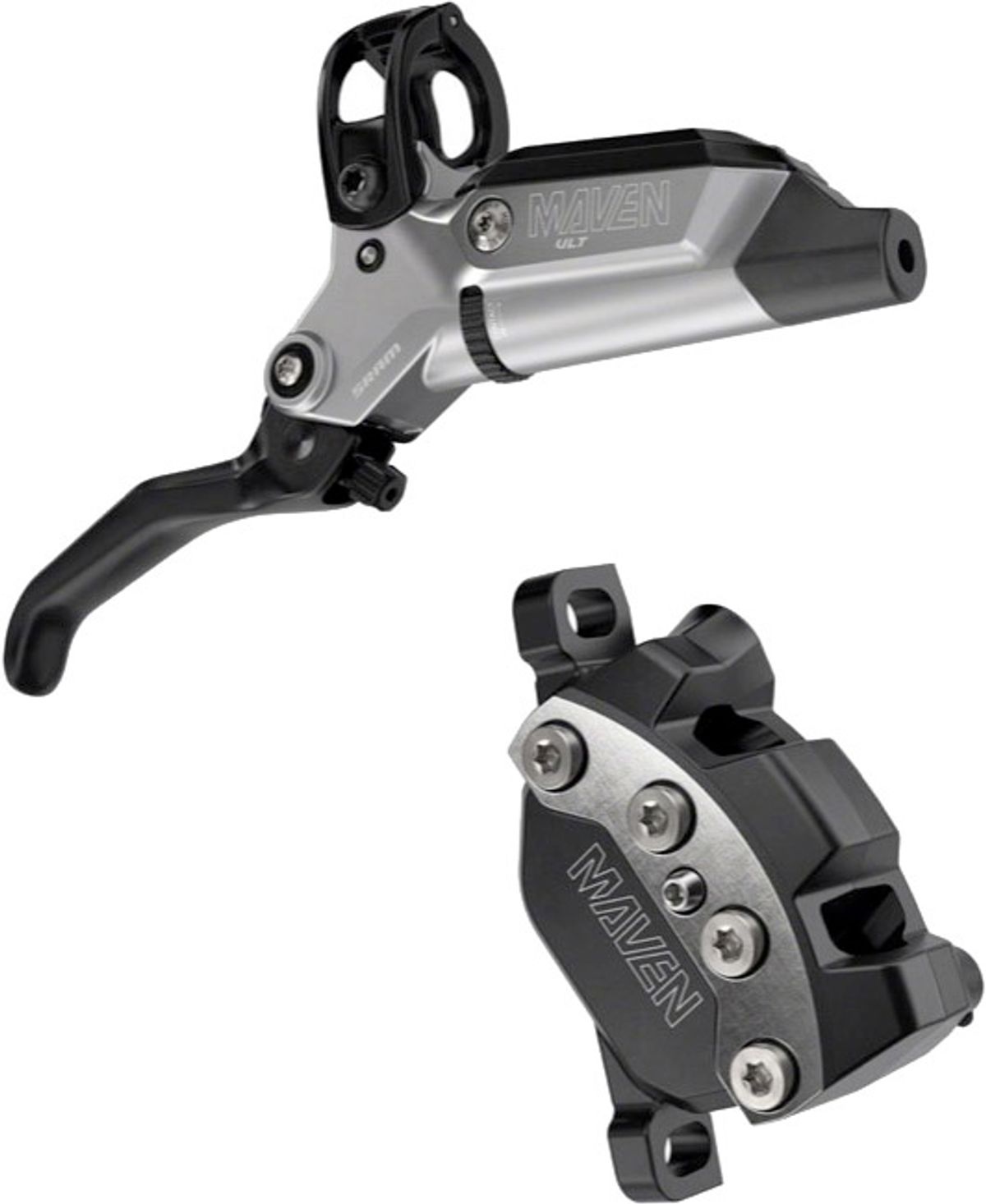 SRAM Hydraulic Disc Brake Maven Ultimate Stealth [FRONT] - Clear Anodized