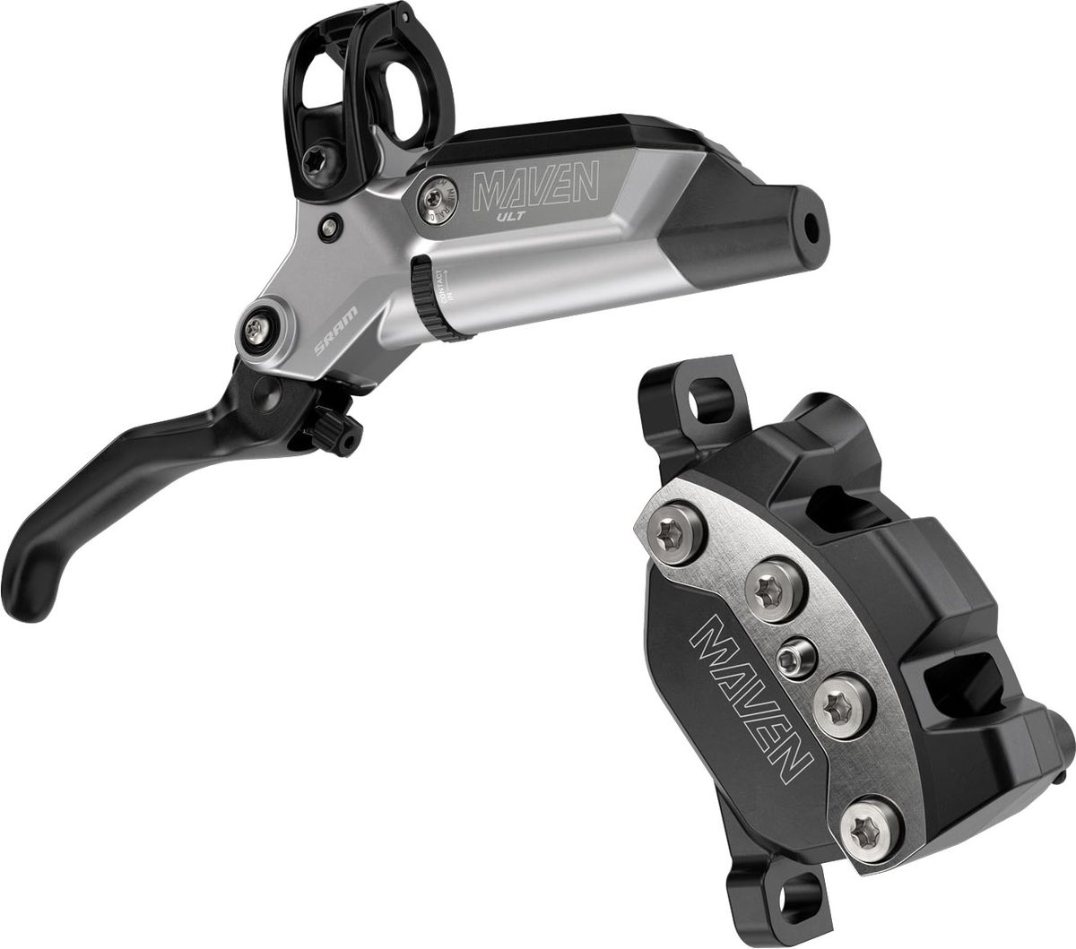 SRAM Hydraulic Disc Brake Maven Ultimate Stealth [REAR] - Clear Anodized