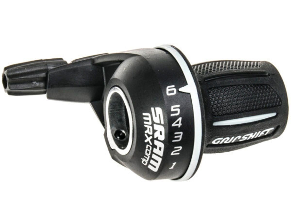 Sram MRX - Twist skifter - Til 6 gears kassette - Sort