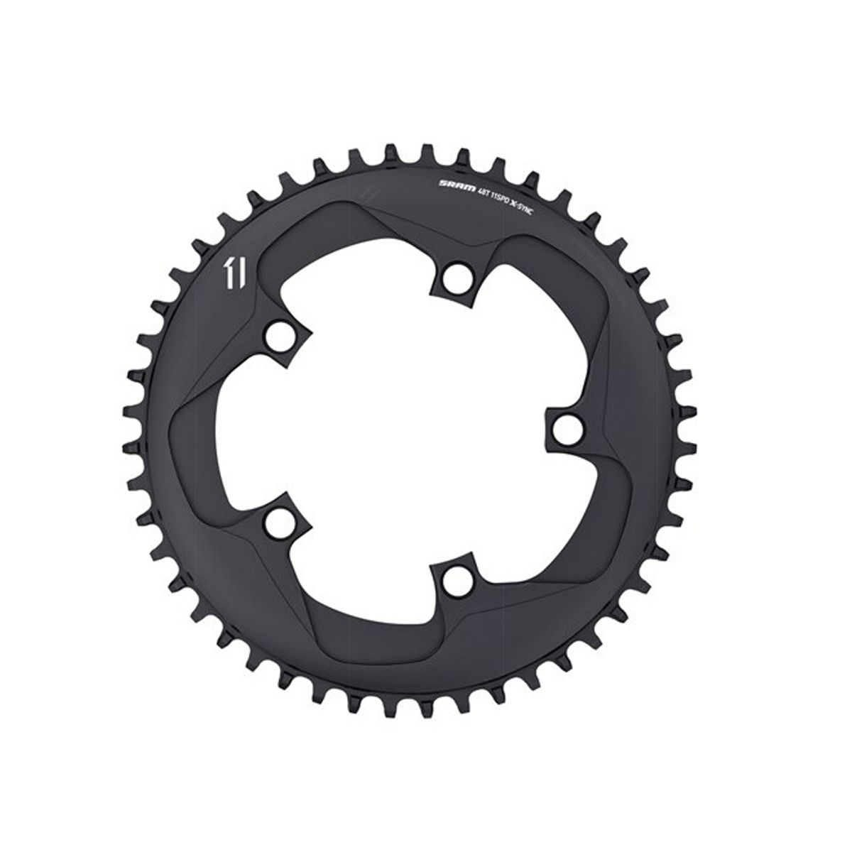 Sram Road - Klinge 46 tands rund - 1 x 11 gear - 5 huls ø110mm - Sort