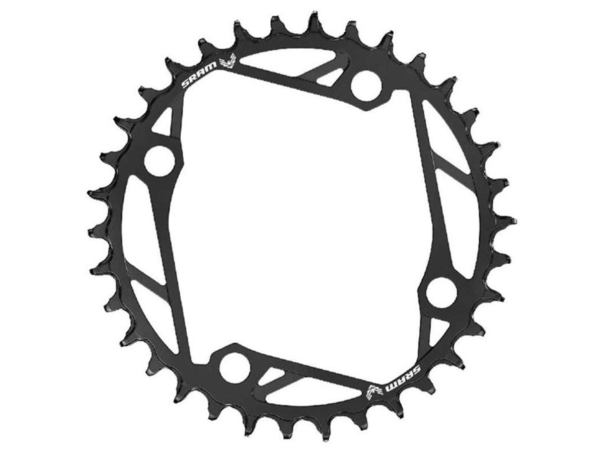 Sram T-Type klinge - ø104 mm - Singlespeed - 12 Speed - 34T - Sort