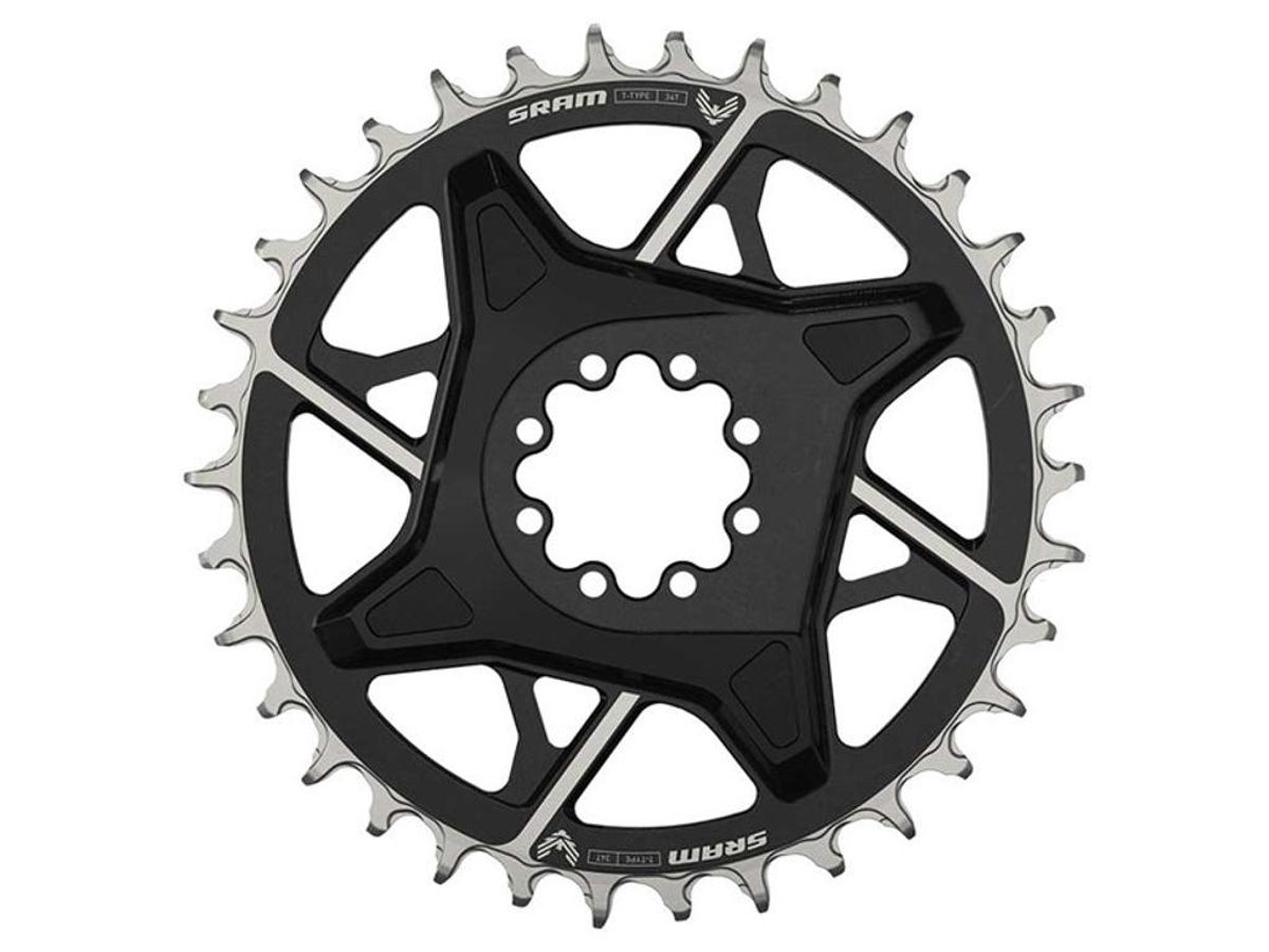 Sram X0 D1 T-Type klinge - Direct Mount - 3 mm Offset - 12 Speed - 34T - Sort