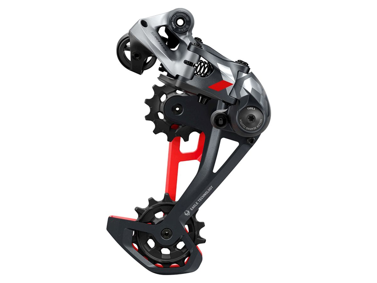 Sram X01 Eagle - Bagskifter - 12 Speed - Sort/Grå/Rød