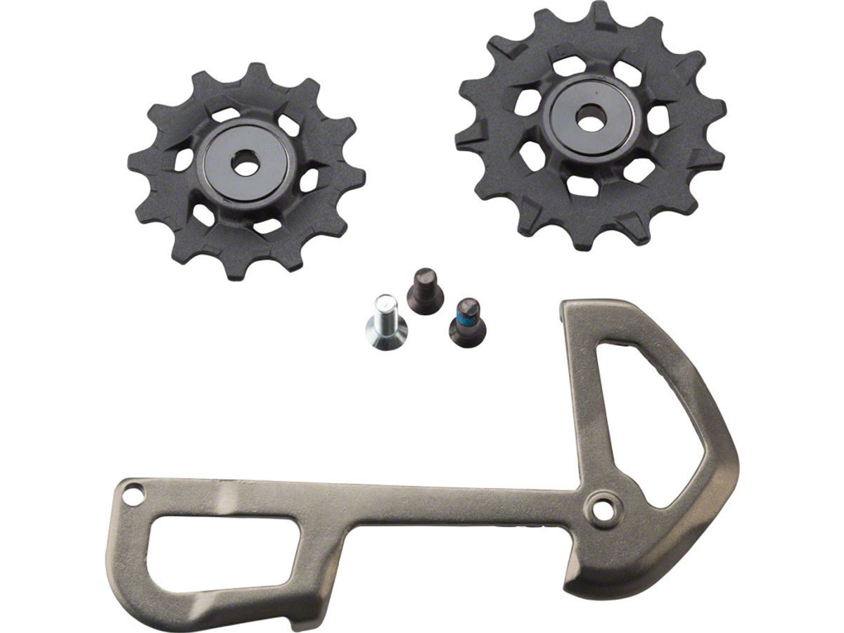 Sram X01 Eagle pulleyhjul & inderplade - 12 gear - 12 & 14 tænder - Grå