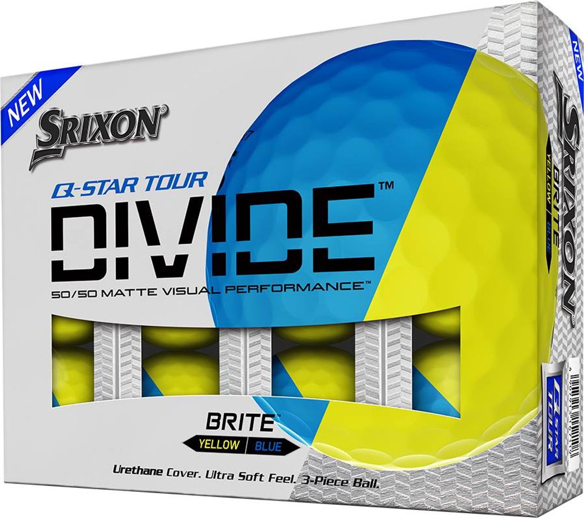 Srixon Q-Star Tour Divide Blue Golfbolde - Blå/Gul