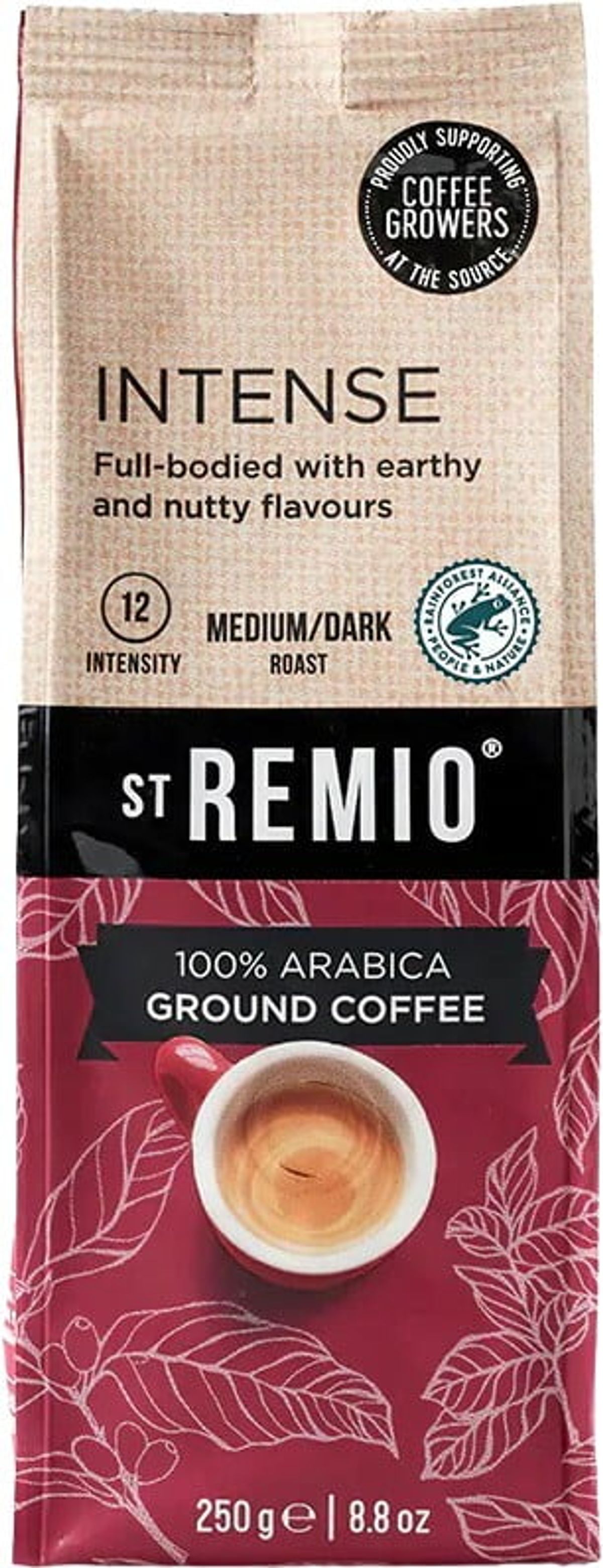 St. Remio - Intense, malet (250g) - Malet kaffe