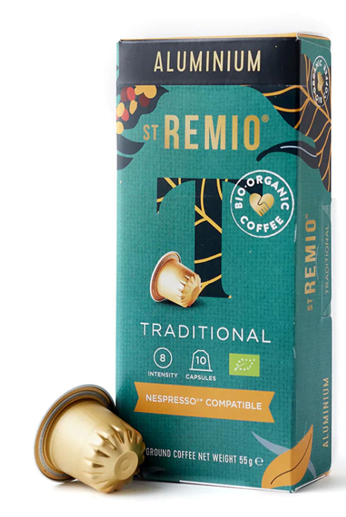 St. Remio - Traditional Organic (10 stk) - Kapsler til Nespresso