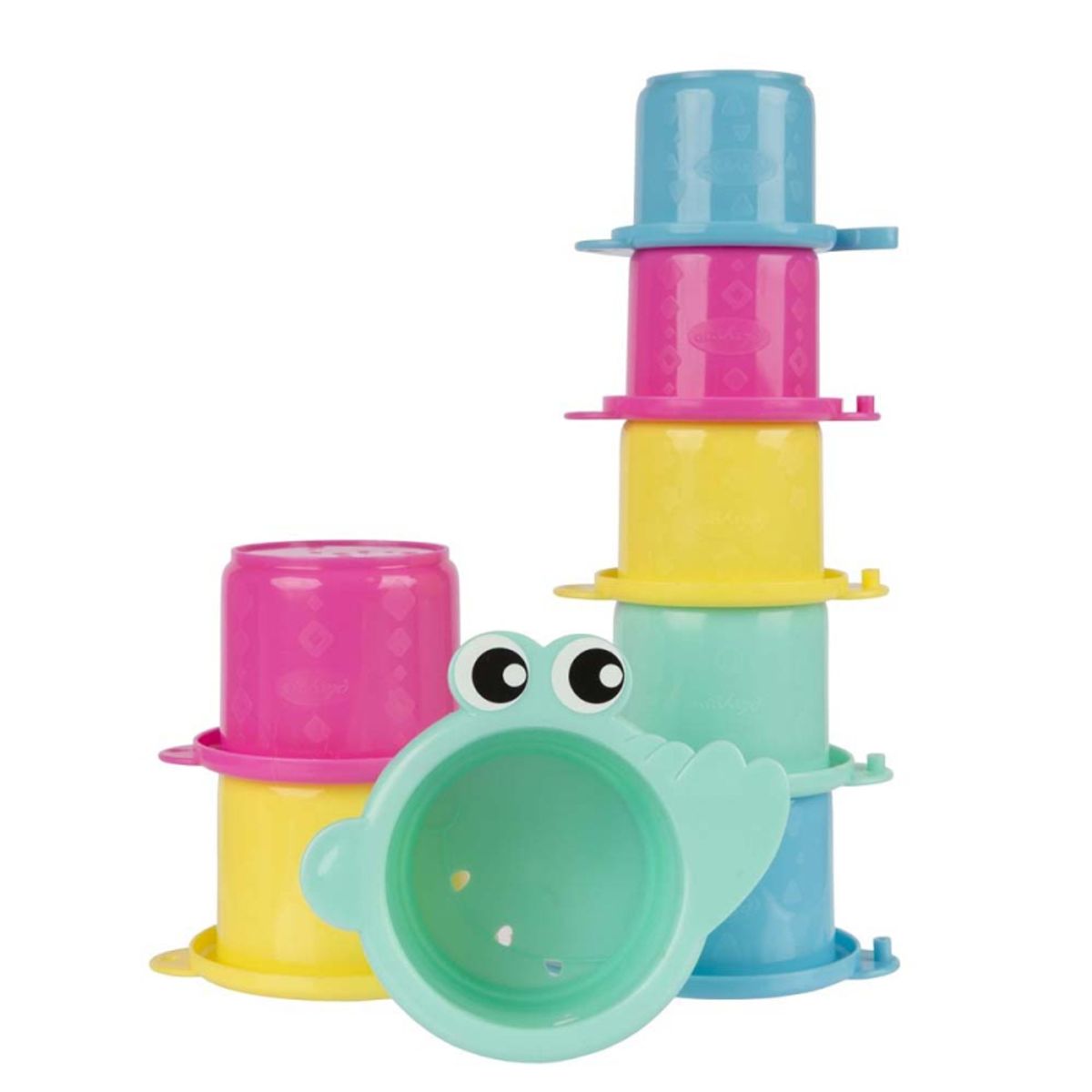 Stabelkopper fra Playgro - Crocodile cups