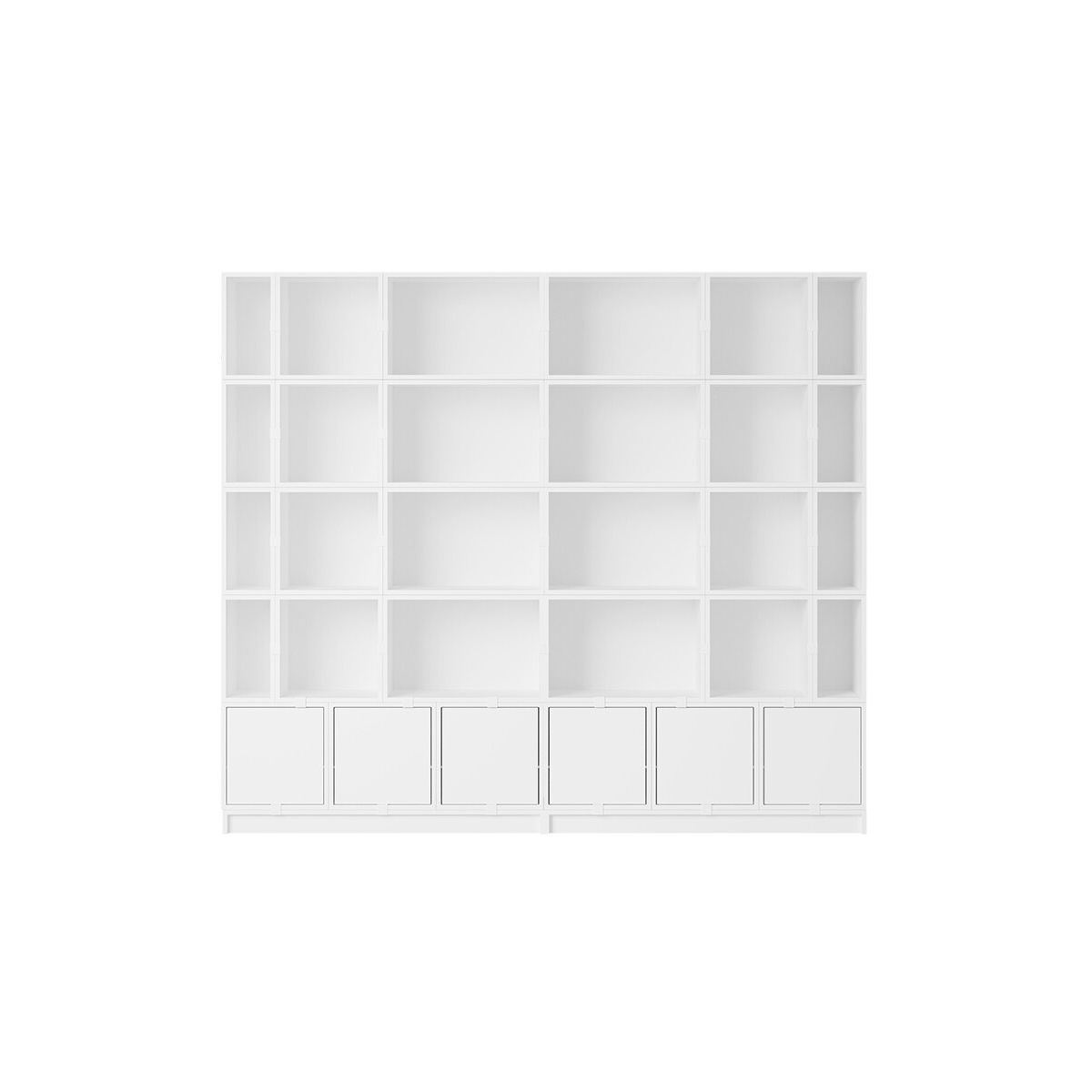 Stacked Storage System, bookcase 1 fra Muuto (White)