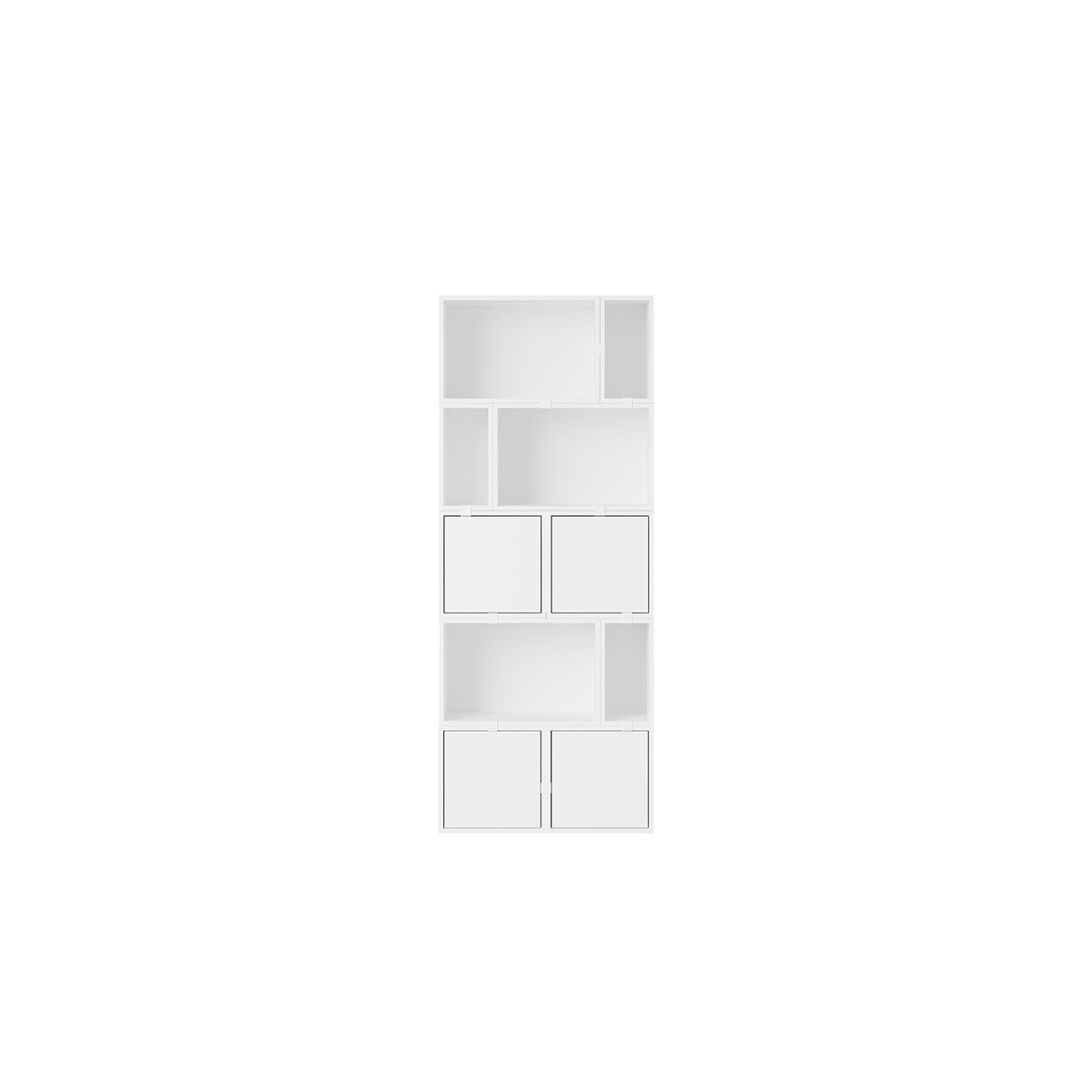 Stacked Storage System, bookcase 8 fra Muuto (White)