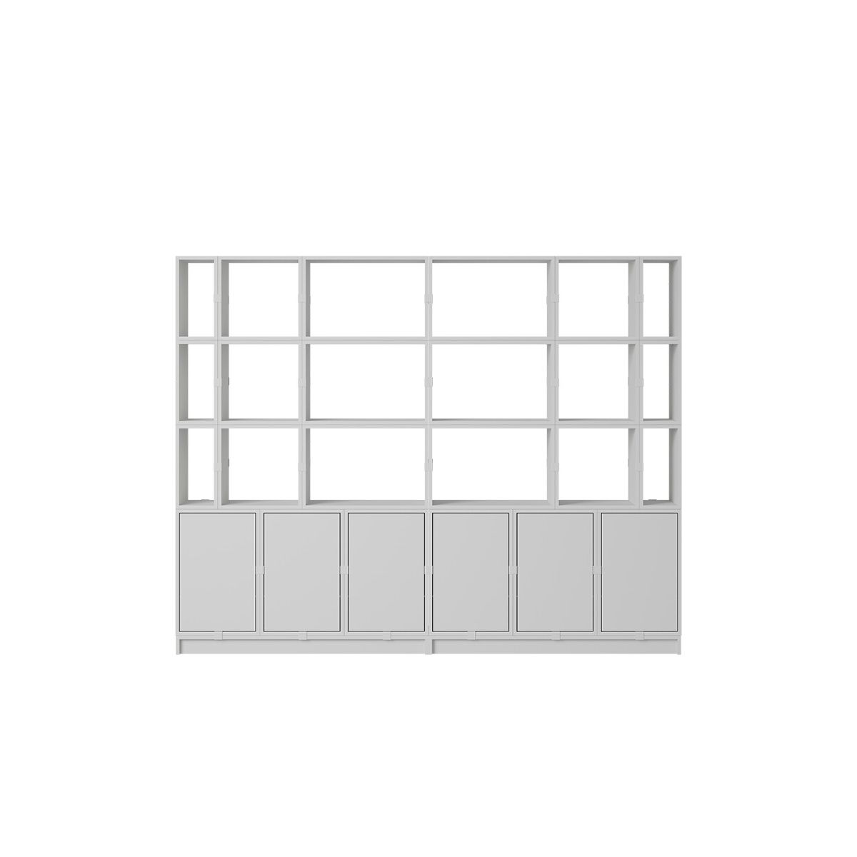 Stacked Storage System, office storage 2 fra Muuto (Grey)