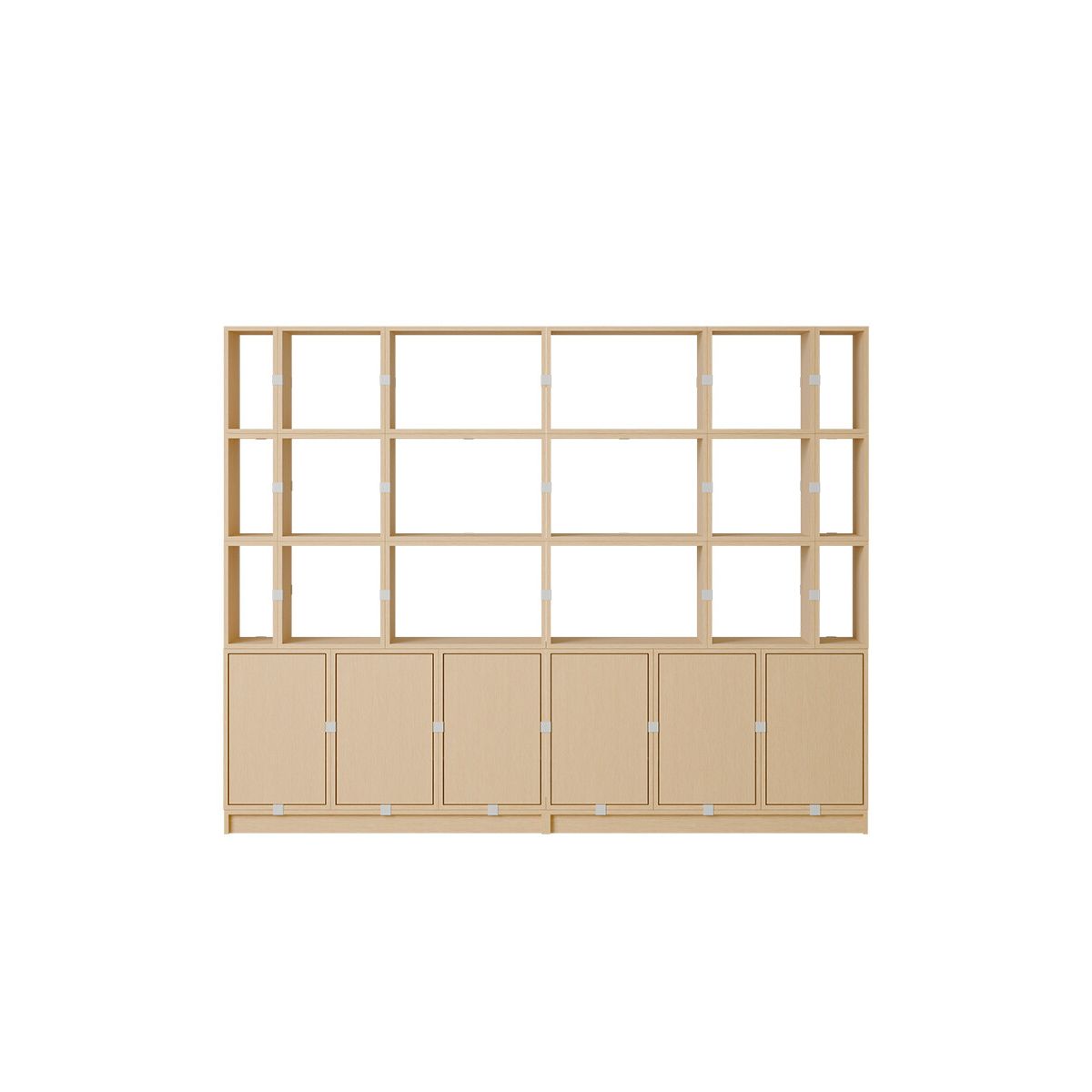 Stacked Storage System, office storage 2 fra Muuto (Oak)