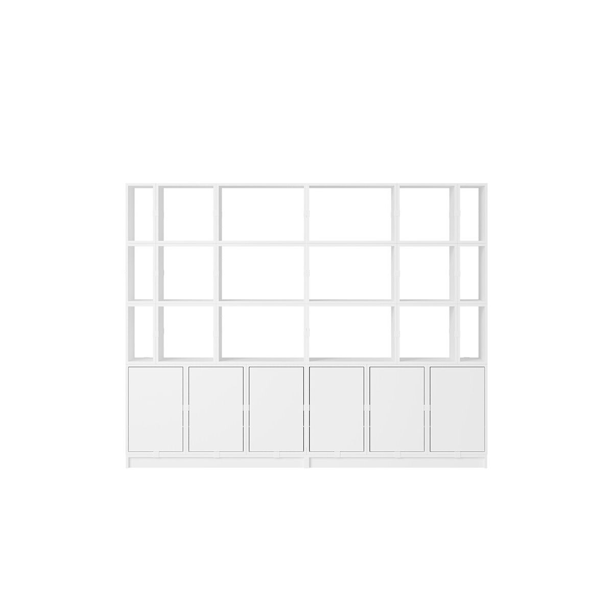 Stacked Storage System, office storage 2 fra Muuto (White)