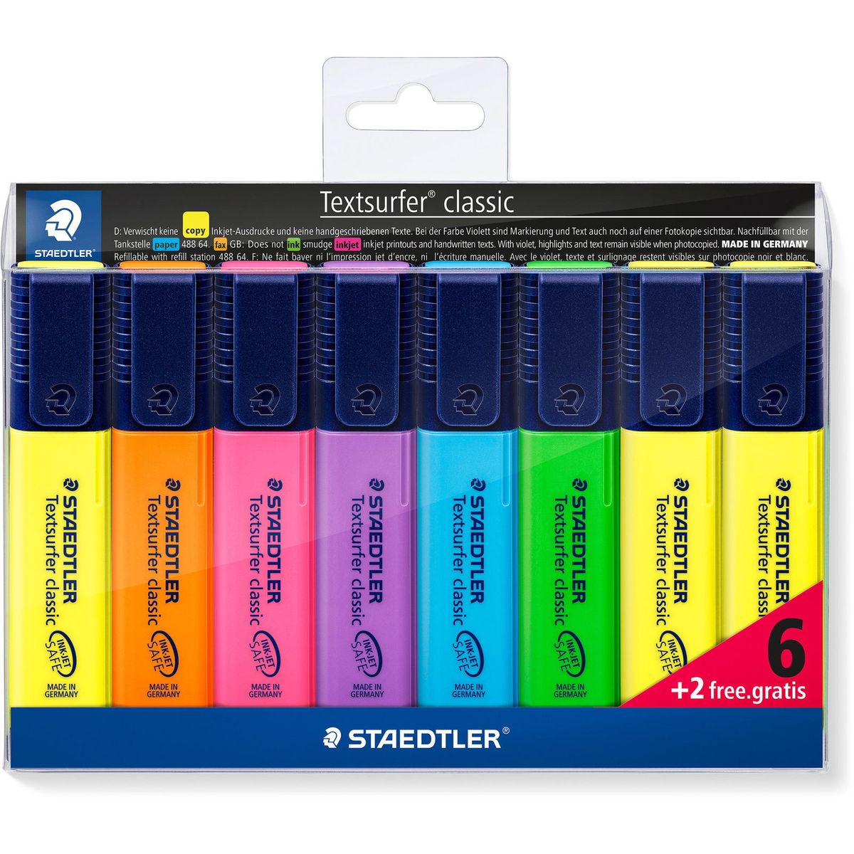 Staedtler 364 tekstmarkere sampak 8 farver