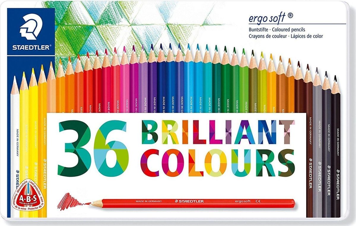 Staedtler Ergosoft Farveblyanter - 36 Stk