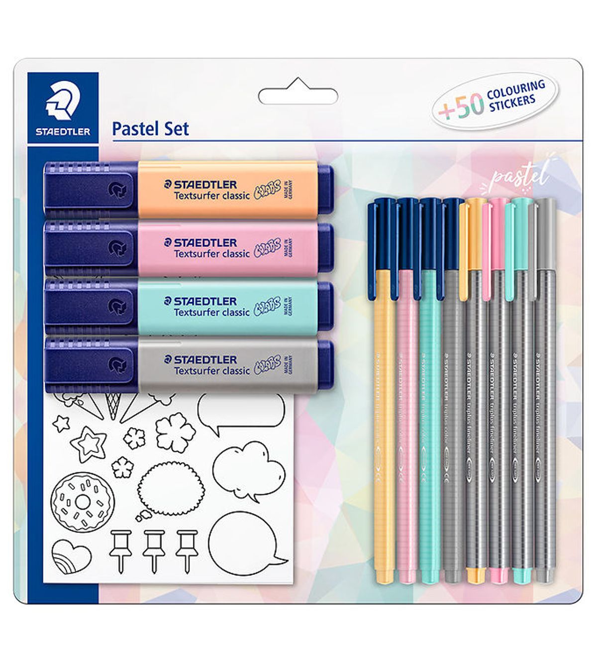 Staedtler Farvesæt - Pastel - 12 dele