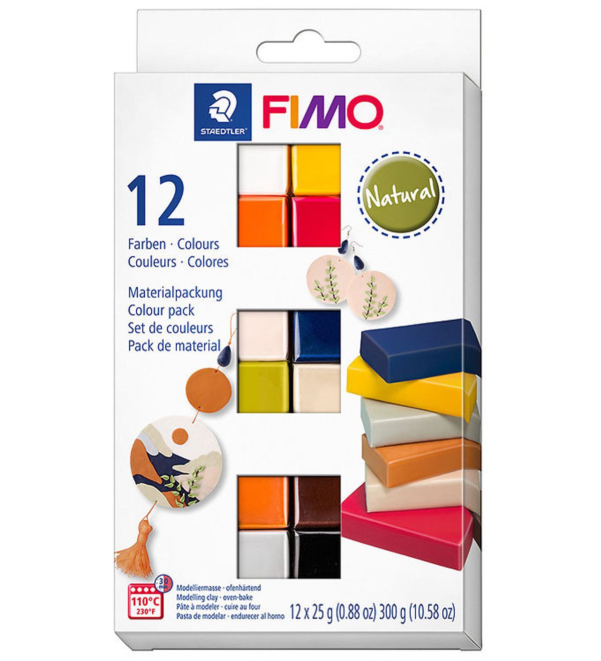 Staedtler FIMO Modellervoks - Soft - 12x25 g - Natural