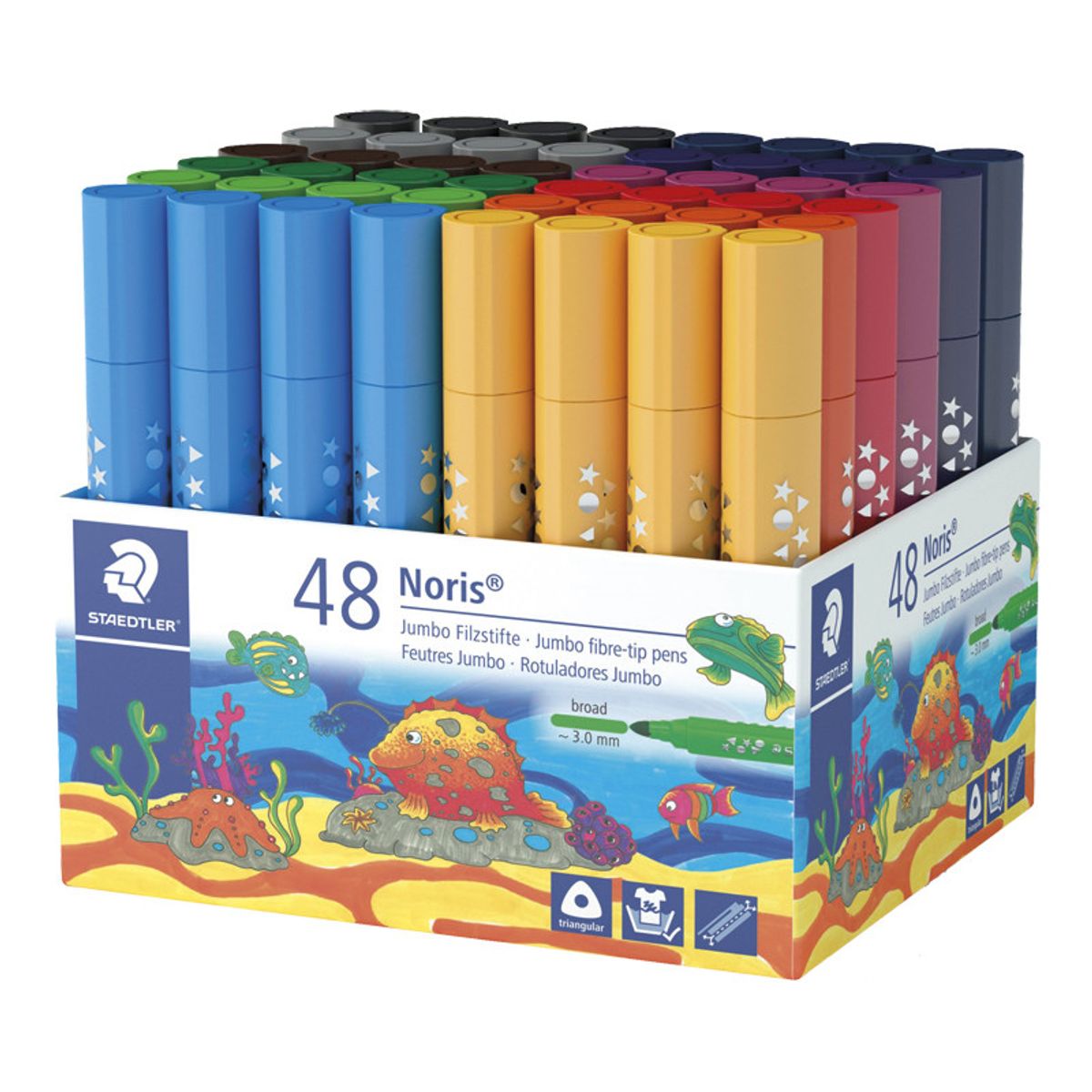 STAEDTLER Jumbo tuscher 48 stk.