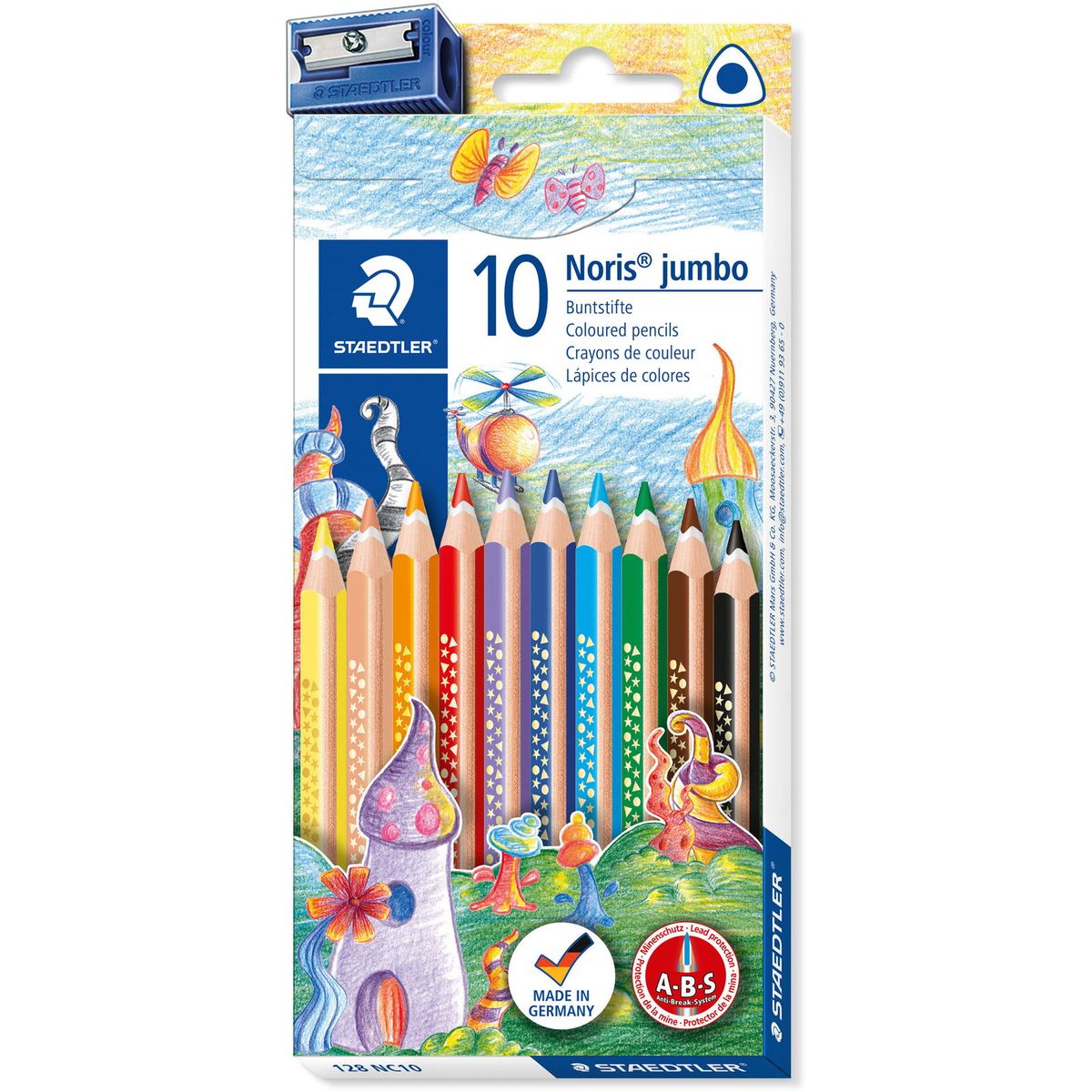 Staedtler Noris 128 jumbo farveblyanter 10stk