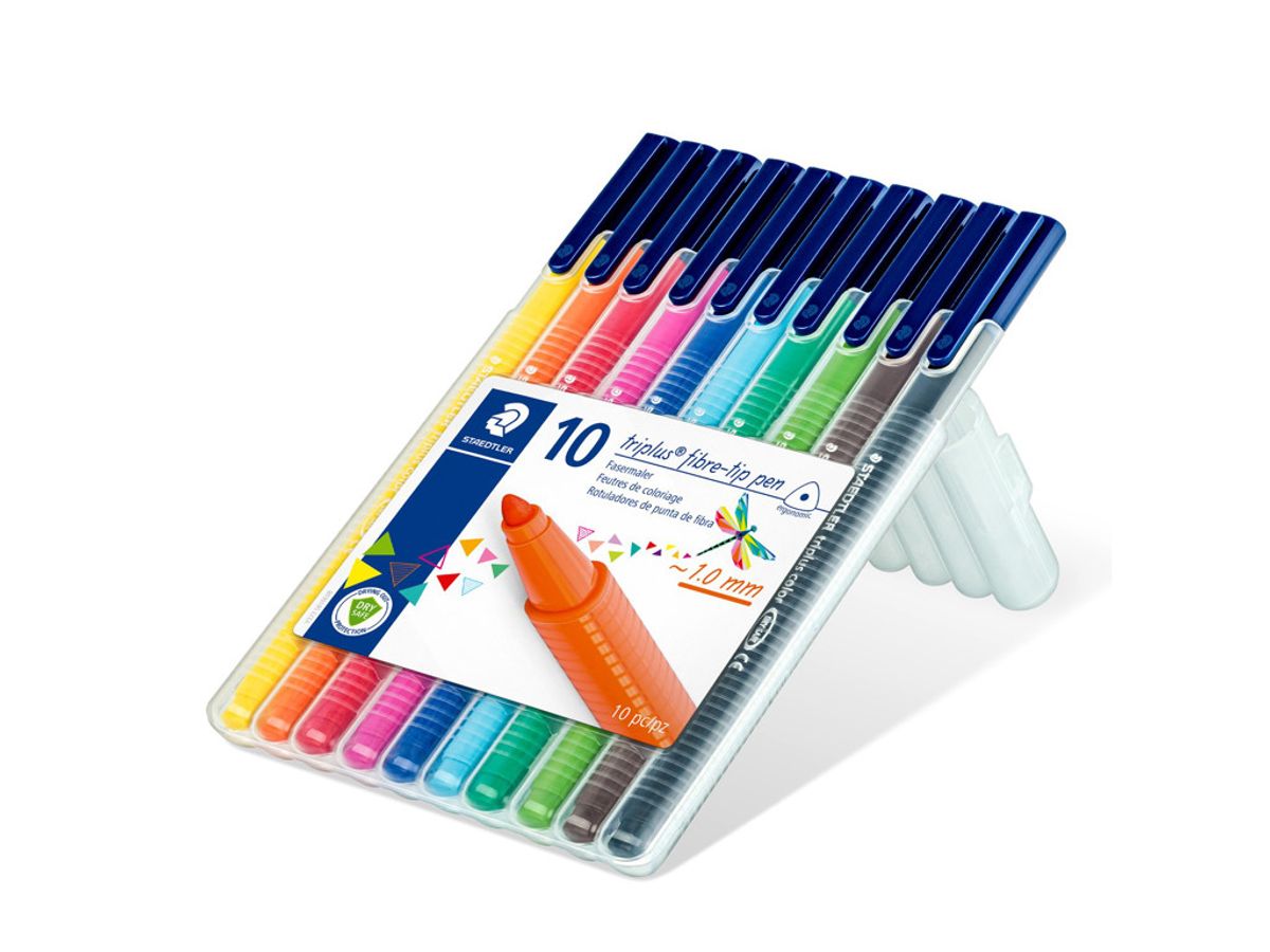 Staedtler Triplus 323 10 ass. Farver