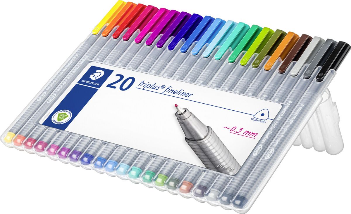 Staedtler Triplus Fineliner 0,3 Mm - 20 Stk.