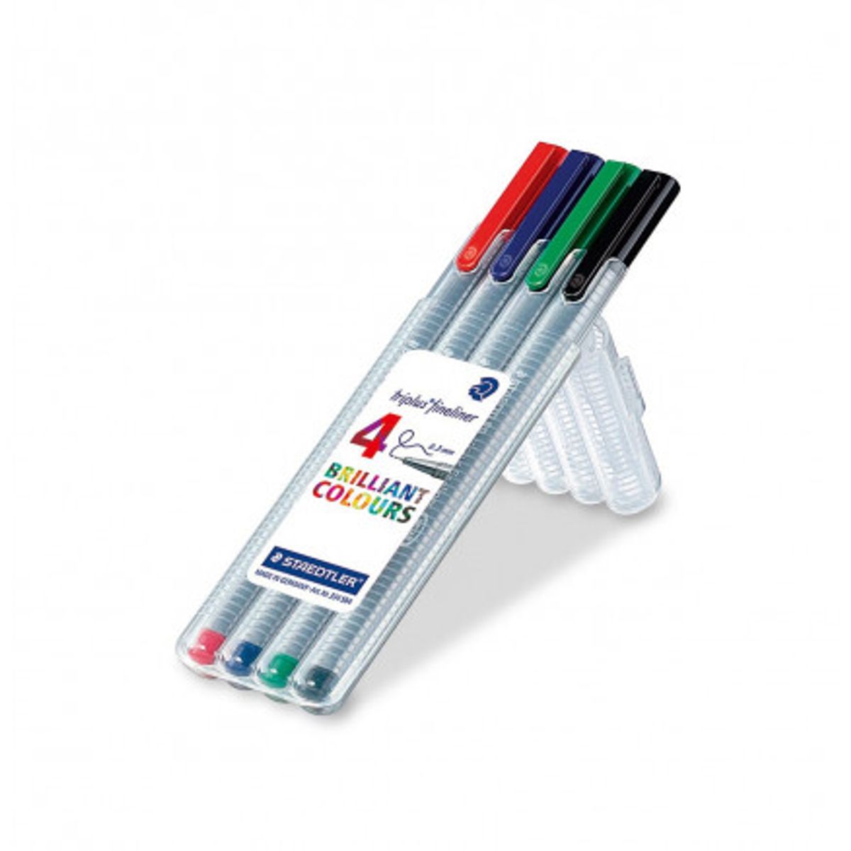 Staedtler Triplus Fineliner Tuscher/Tusser Ass. farver 0,3mm - 4 stk