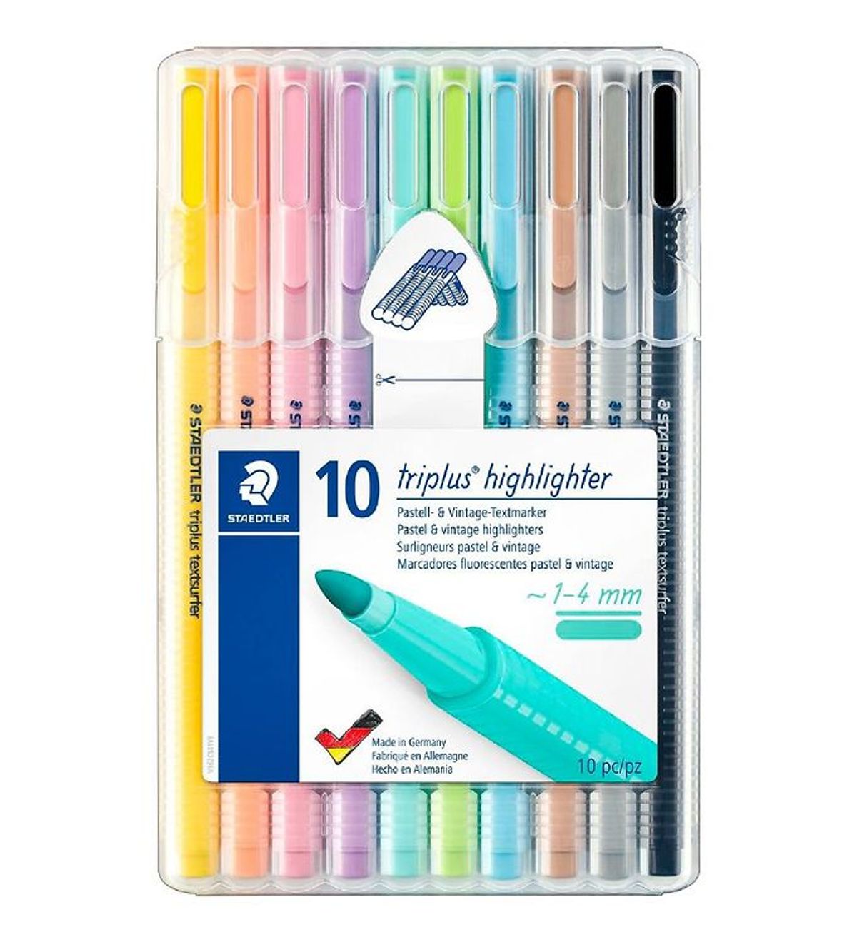 Staedtler Tuscher - 10 stk. - Overstregningstuscher - Pastel & V