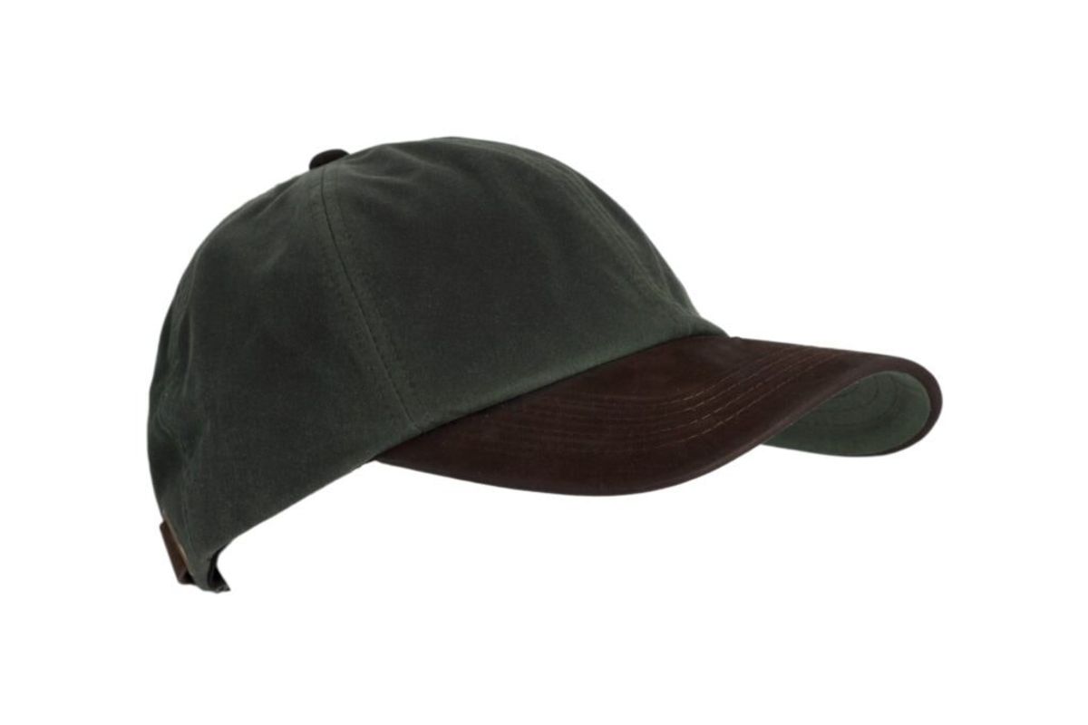 Stallington oilskin baseball cap, olivengrøn