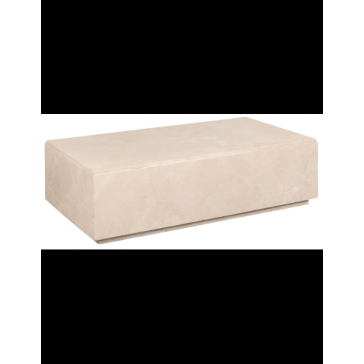 Stanford sofabord i marmor 125 x 70 cm - Beige marmor