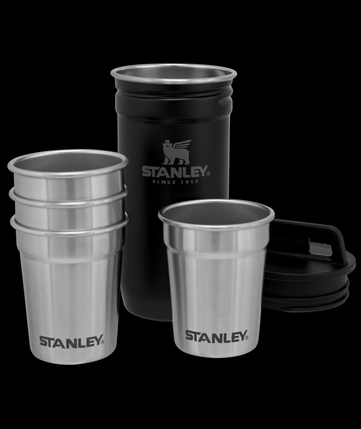 Stanley Adventure Nesting Shot Glass Set - Matte Black