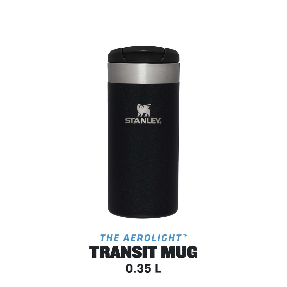 Stanley AeroLight Transit Mug 0.35L - Black Metallic