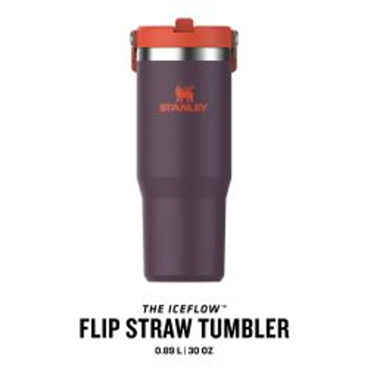 Stanley The Iceflowâ¢ Flip Straw Tumbler 0.89l Plum - Termoflaske