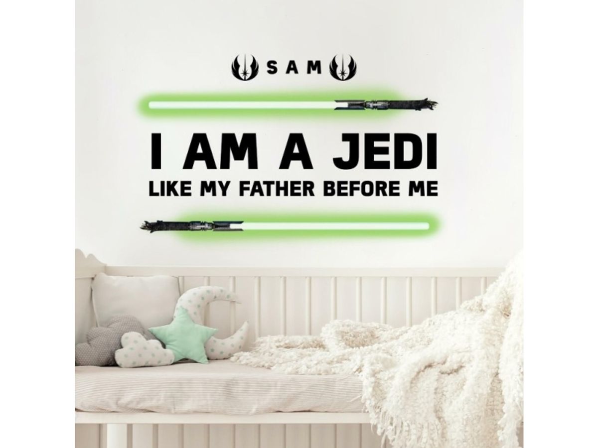 Star Wars ''I Am A Jedi, Like My Father Before Me'' Wallstickers