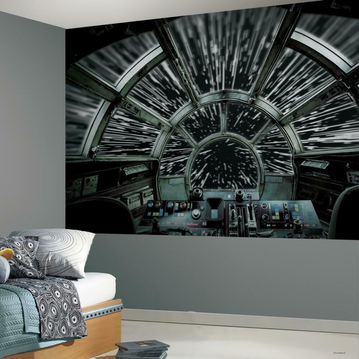 Star Wars Millennium Falcon Tapet 320 x 183 cm