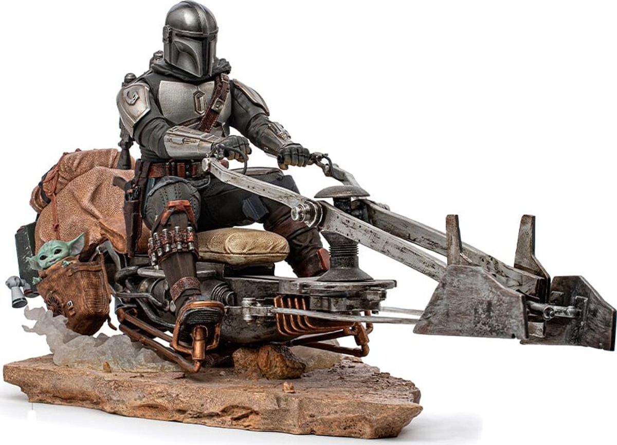 Star Wars - On Speederbike Statue Figur - Skala 1:10